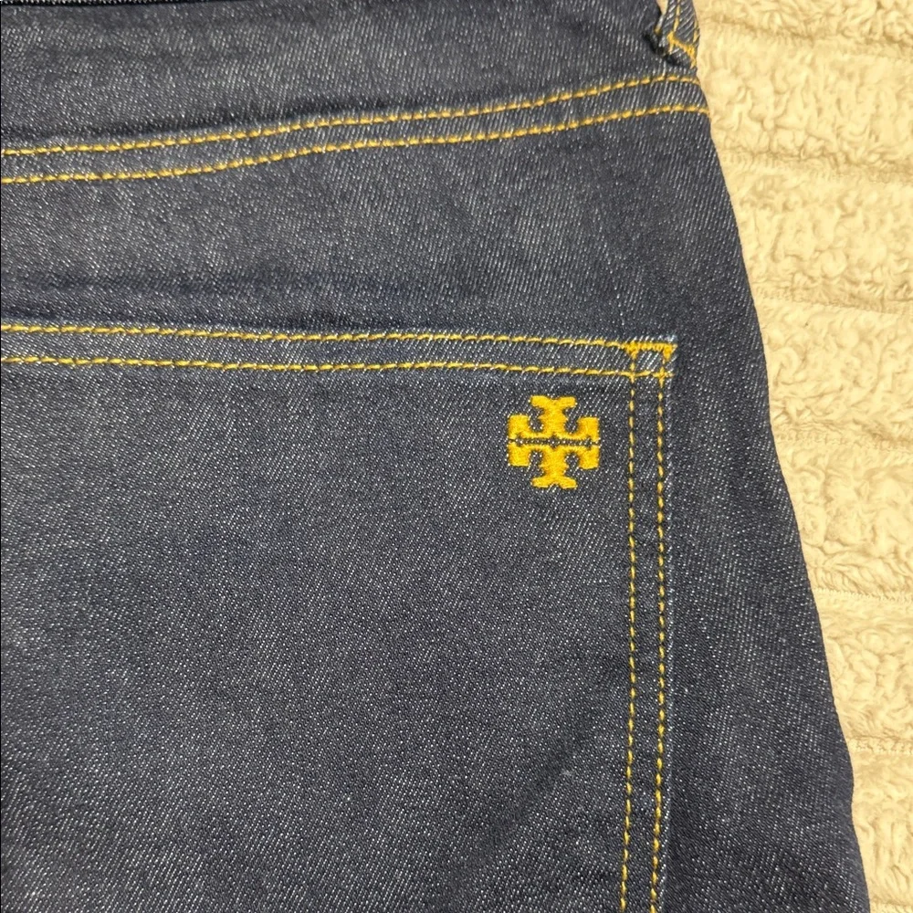 Tory Burch Dark Indigo Denim Jeans